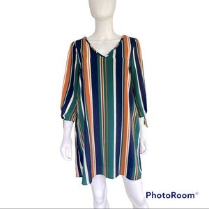 Entro V-Neck Shift Dress Size Small